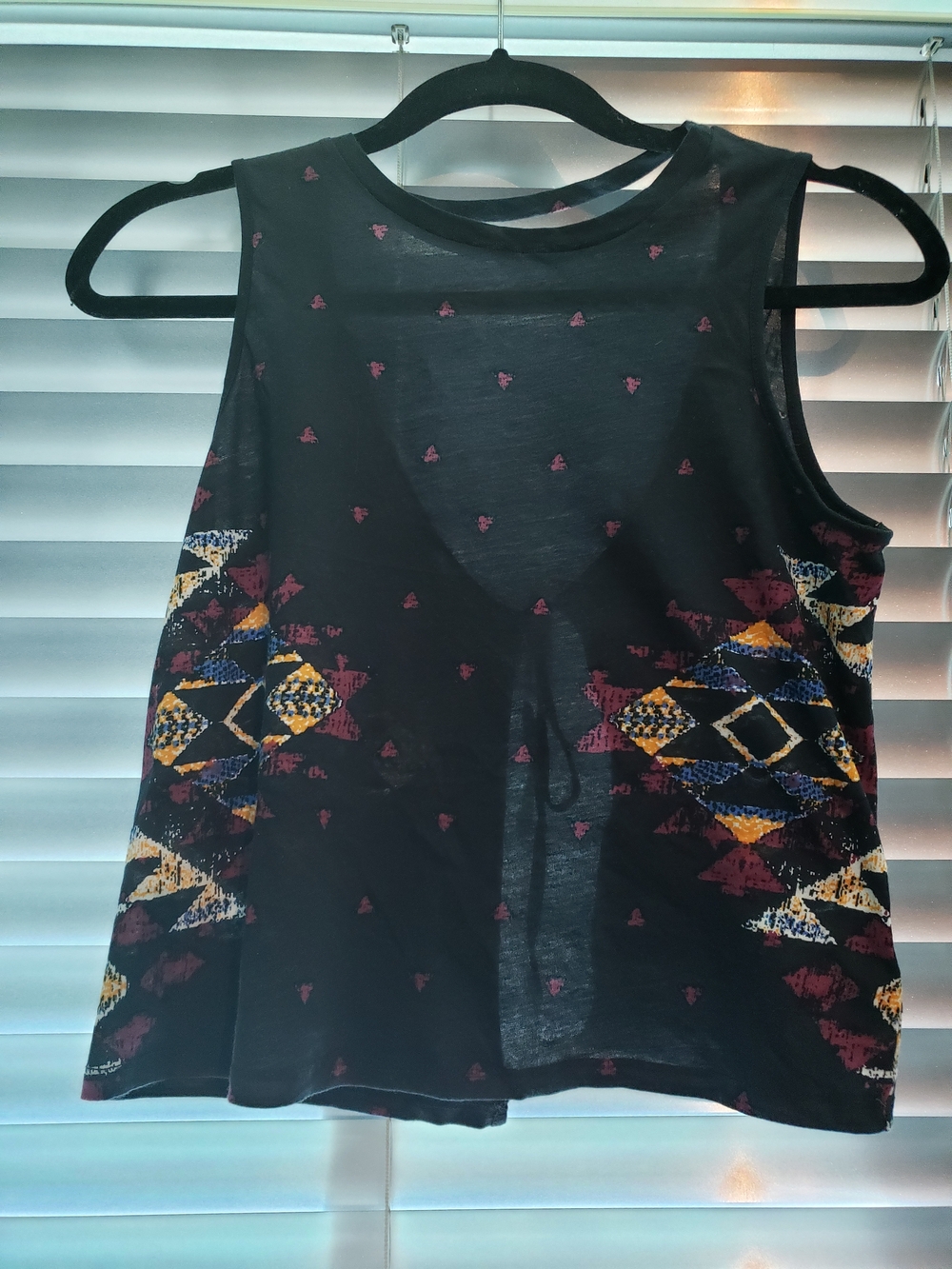 Halter Aztec 100% Cotton Crop Top
